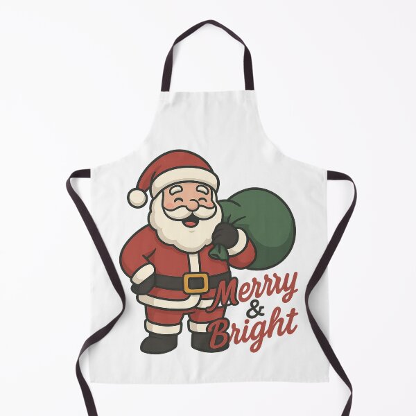 Item preview, Merry & Bright Santa – Cute Christmas Santa Claus Design designed and sold by MIArt Studio.