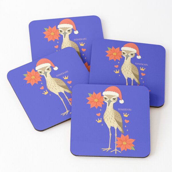 Item preview, Australian Stone-Curlew Christmas - Solid Navy designed and sold by HIMEKARI.