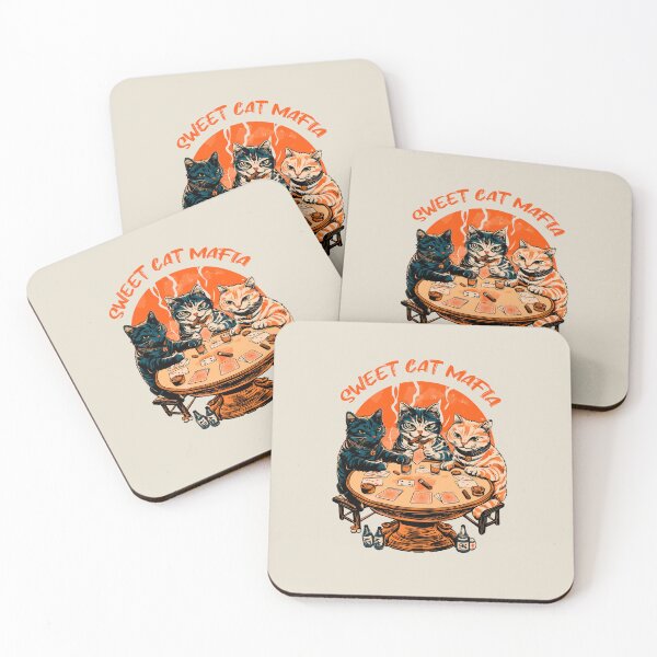 Artikelvorschau, Mafia-Katzen spielen Retro-Pokerkarten entworfen und verkauft von OrenjiArtShop.