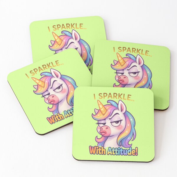 Item preview, Sarcastic unicorn, fantasy fun designed and sold by LoneAngel.