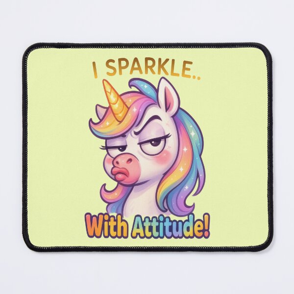 Item preview, Sarcastic unicorn, fantasy fun designed and sold by LoneAngel.