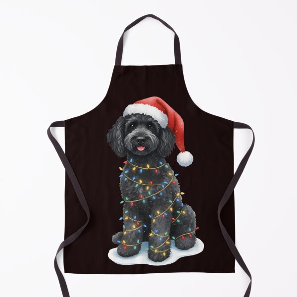 Artikelvorschau, Weihnachtlicher schwarzer Doodle, Weihnachtsgeschenk für Hundeliebhaber, Weihnachtsgeschenk für Hundemama, schwarzer Doodle, Doodle-Mama, Winterhund entworfen und verkauft von DesignDenDo ⭐⭐⭐⭐⭐.