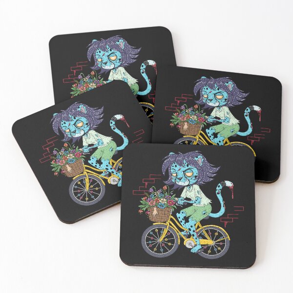 Item preview, Cheetah Bicyclist Zombie designed and sold by HRSCreates.