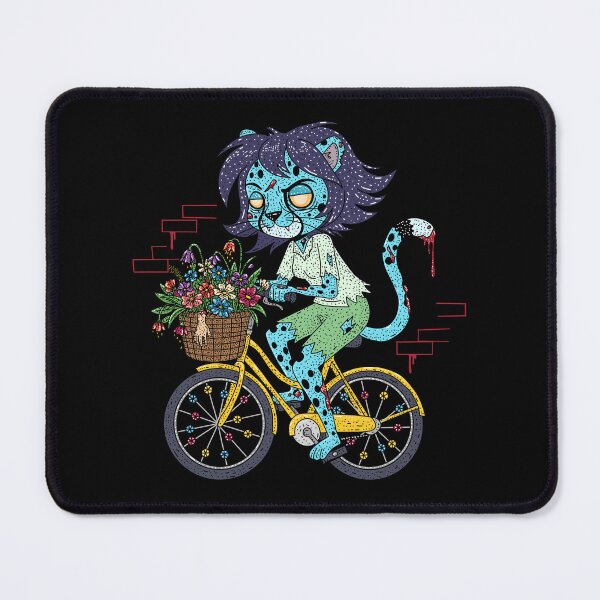 Item preview, Cheetah Bicyclist Zombie designed and sold by HRSCreates.