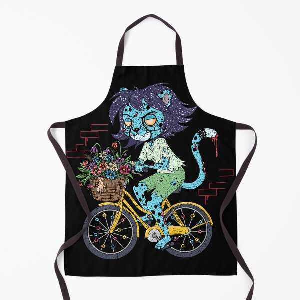 Item preview, Cheetah Bicyclist Zombie designed and sold by HRSCreates.