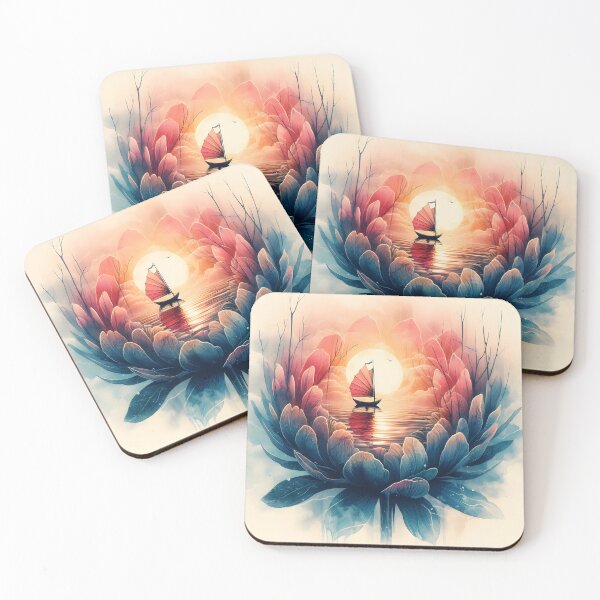 Item preview, Flower Boat, Ai Generated Art  designed and sold by ACC .