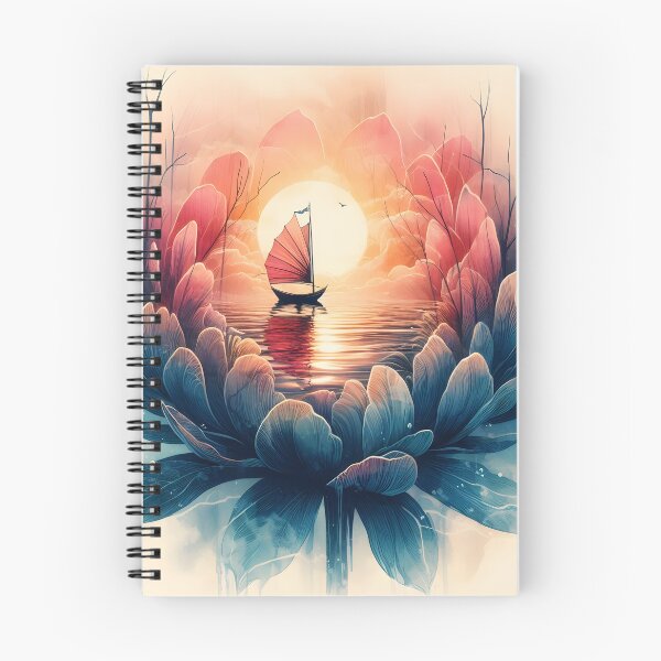 Item preview, Flower Boat, Ai Generated Art  designed and sold by ACC .
