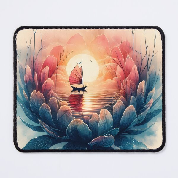 Item preview, Flower Boat, Ai Generated Art designed and sold by ACC .