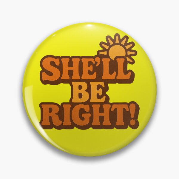 Item preview, She’ll Be Right – Retro Aussie Saying Typography designed and sold by TroyTheTerrific.