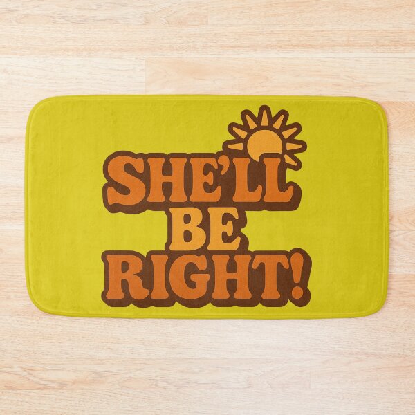 Item preview, She’ll Be Right – Retro Aussie Saying Typography designed and sold by TroyTheTerrific.