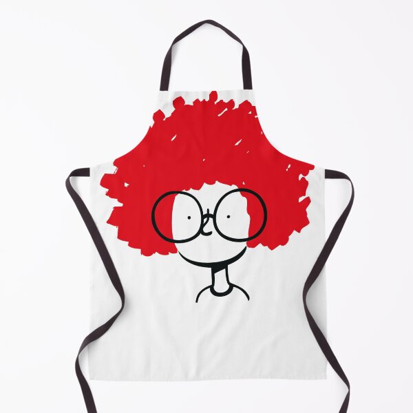 Item preview, Red Afro Glasses Cartoon Character Art designed and sold by monikko.