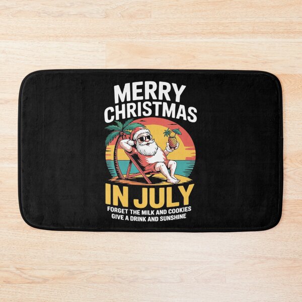 Item preview, Merry Christmas In July Santa Beach Cocktail Summer Xmas  designed and sold by InspiredFoul.