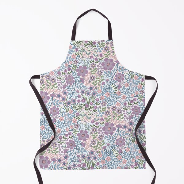 Item preview, Summer Flower Garden - pretty floral pattern, lavender on white - by Cecca Designs designed and sold by Cecca-Designs.
