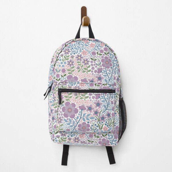 Item preview, Summer Flower Garden - pretty floral pattern, lavender on white - by Cecca Designs designed and sold by Cecca-Designs.