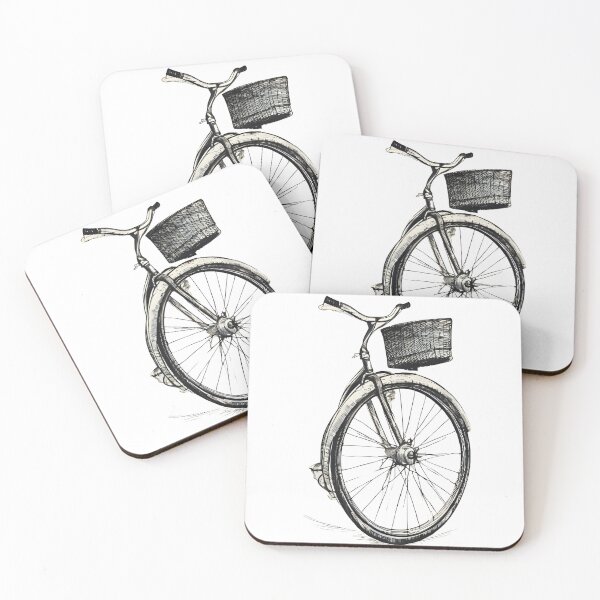 Item preview, Vintage Hobby Cycling – Retro Wheel, Handlebars & Basket designed and sold by The Mystic Richard.