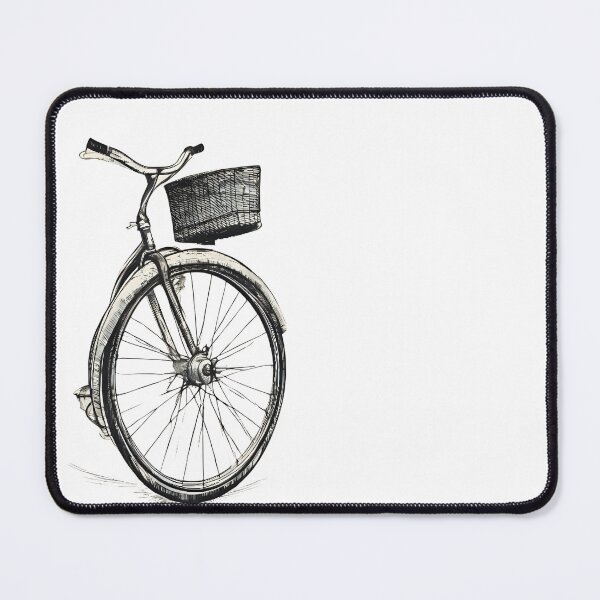 Item preview, Vintage Hobby Cycling – Retro Wheel, Handlebars & Basket designed and sold by The Mystic Richard.