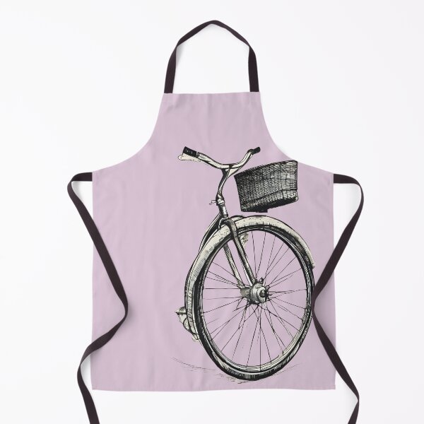 Item preview, Vintage Hobby Cycling – Retro Wheel, Handlebars & Basket designed and sold by The Mystic Richard.
