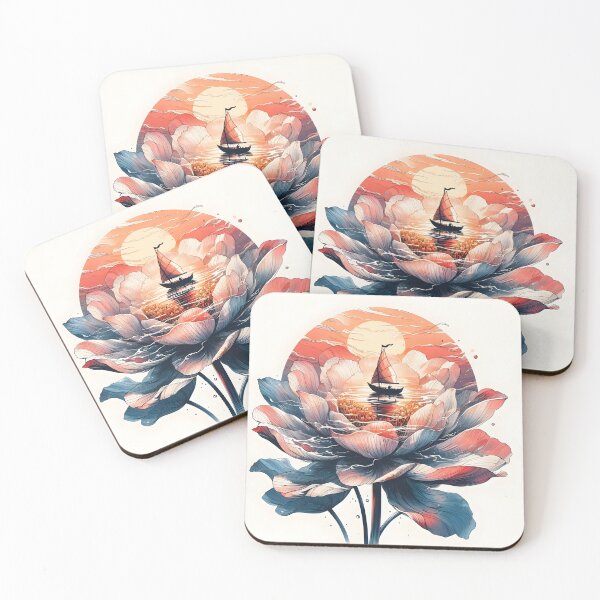 Item preview, Flower Boat, Ai Generated Art  designed and sold by ACC .