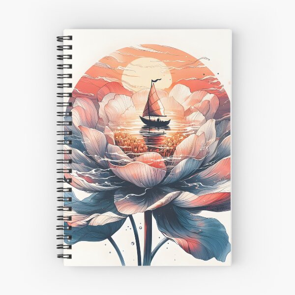 Item preview, Flower Boat, Ai Generated Art  designed and sold by ACC .