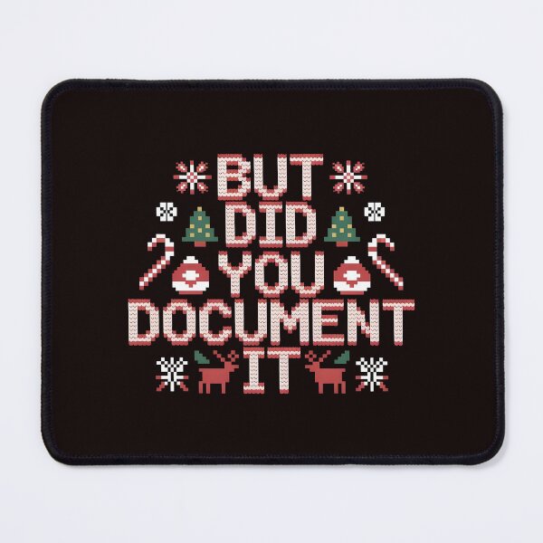 Item preview, Christmas Office Meme – But Did You Document It Ugly Sweater designed and sold by Redgiant87x.