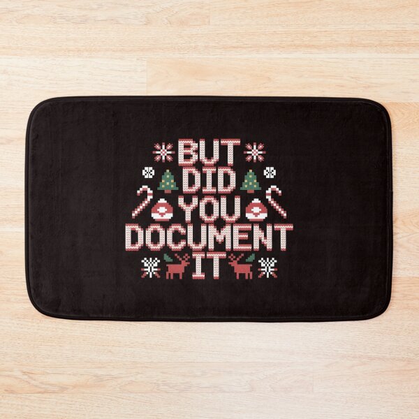 Item preview, Christmas Office Meme – But Did You Document It Ugly Sweater designed and sold by Redgiant87x.
