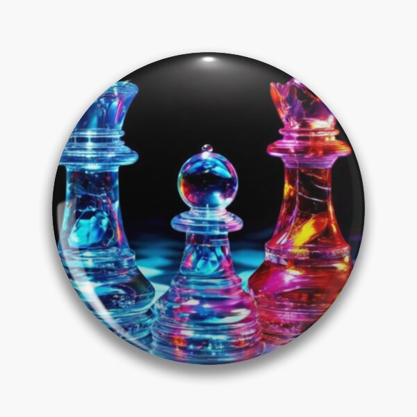 Artikelvorschau, Schachfiguren aus Glas entworfen und verkauft von Planetporridge.