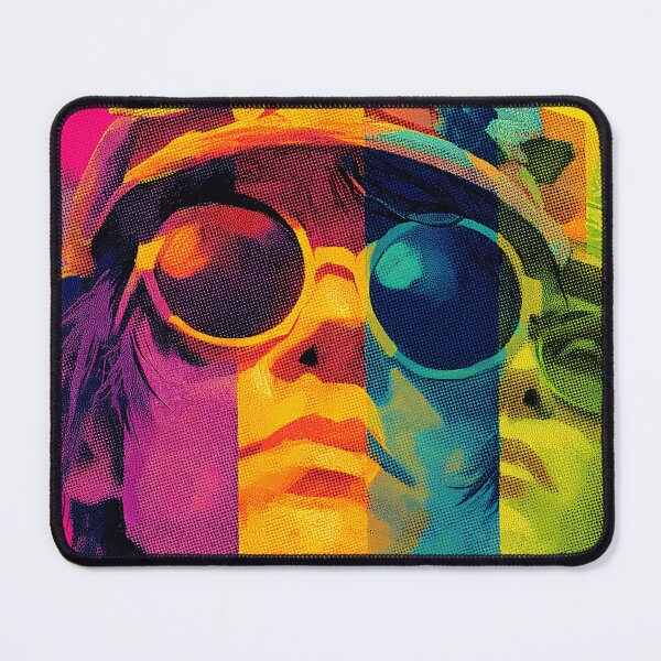 Item preview, Vibrant Halftone Pop Art Portrait | Retro Tri-Color Split Tone Aesthetic designed and sold by MetroEnvision.