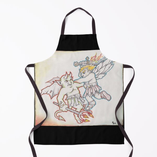 Item preview, Angel and Demon, locked in eternal battle designed and sold by MikeNewbanks.