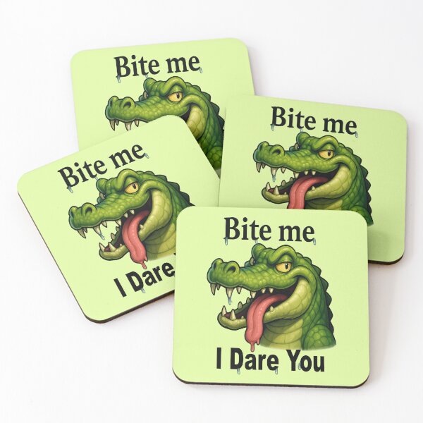 Item preview, Bite me, I dare you, crocodile`s tale designed and sold by LoneAngel.