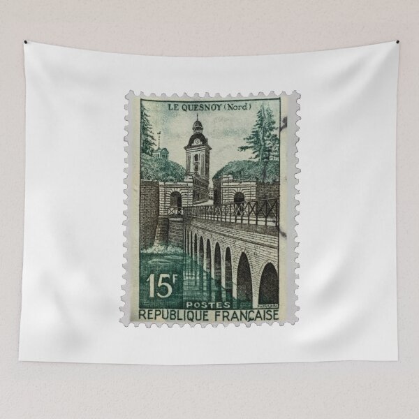 Item preview, Vintage France Bridge Postage Stamp designed and sold by red-amber65.