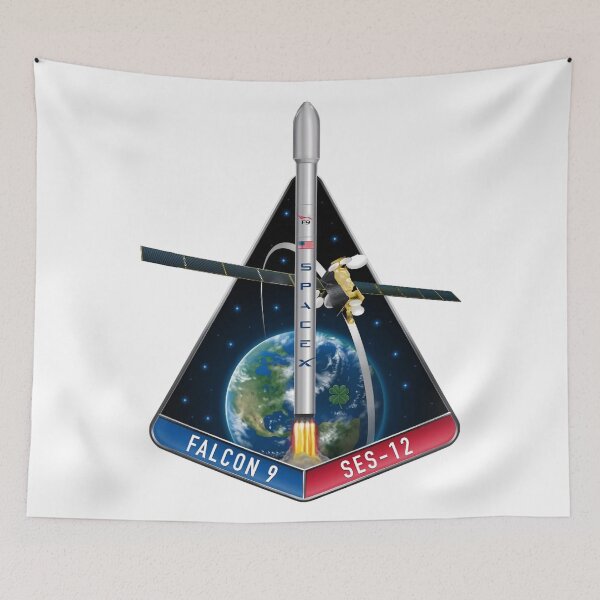 Item preview, SpaceX SES-12 Mission Patch designed and sold by CharlieDesings.