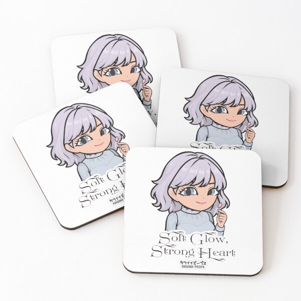 Item preview, Pastel Power Crew Soft Girl Aesthetic Design – Soft Glow Strong Heart Kawaii Design designed and sold by P-L-Sardines.