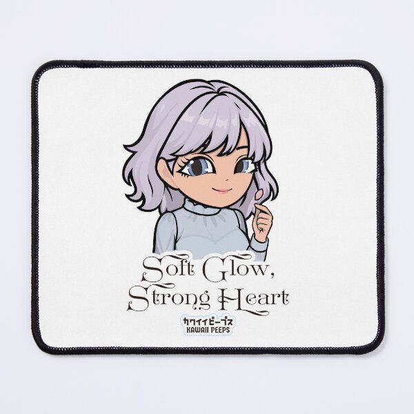 Item preview, Pastel Power Crew Soft Girl Aesthetic Design – Soft Glow Strong Heart Kawaii Design designed and sold by P-L-Sardines.