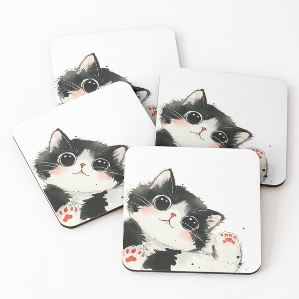 Item preview, Adorable Tuxedo Cat,Black And White Cat designed and sold by xiao xuans.