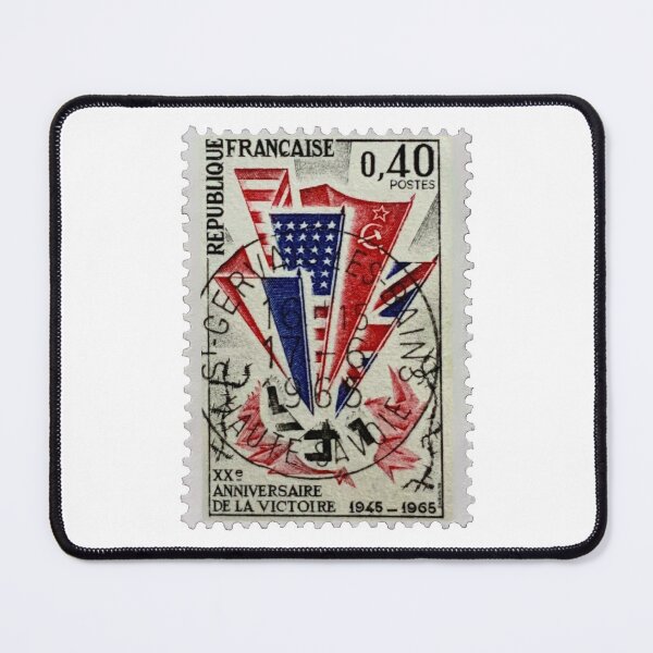 Item preview, Anniversary Victory French Vintage Postage Stamp designed and sold by red-amber65.