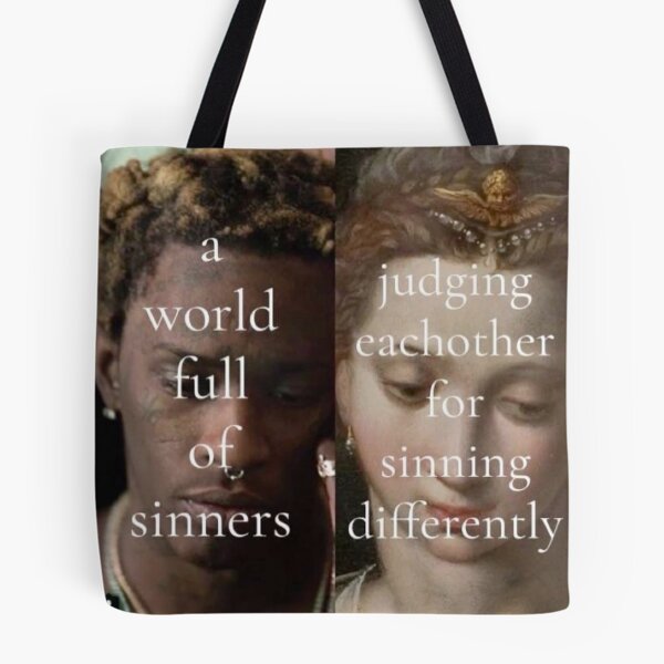 Item preview, a world full of sinners judging eachother for sinning differently designed and sold by TooRareForThis.