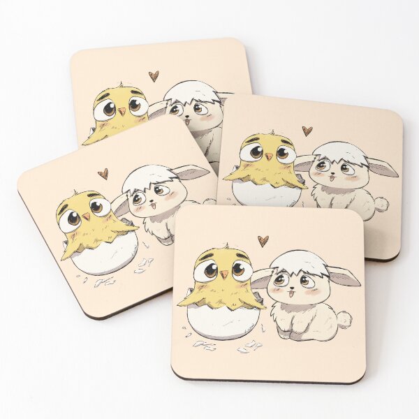 Item preview, Cute Chick and Bunny Friends - Wholesome Animal Illustration designed and sold by Kimmaii.