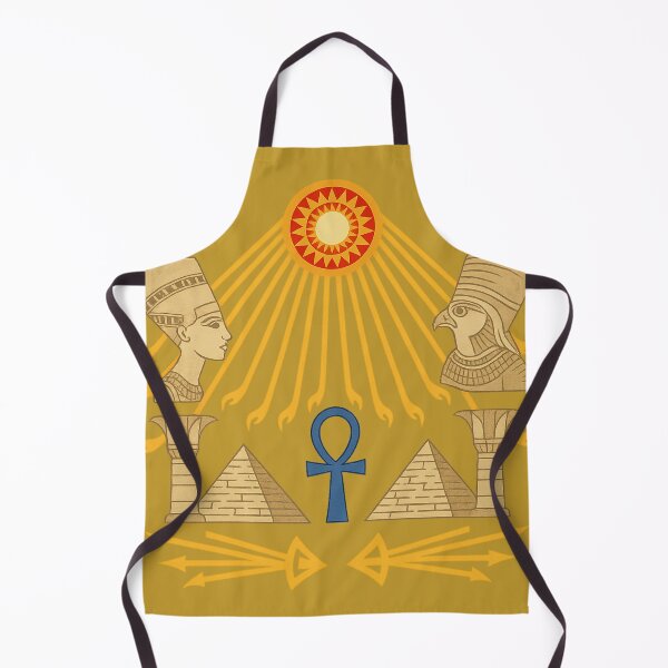 Item preview, Aten Sun Disc – Egyptian Symbolism with Ankh, Horus & Nefertiti designed and sold by The Abstract Vision.