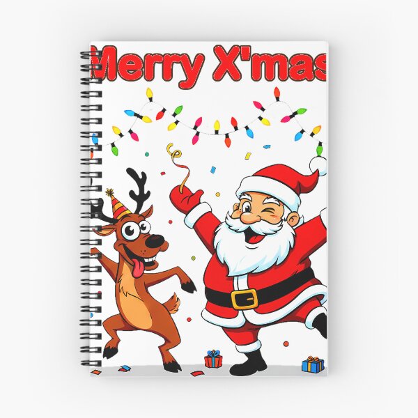 Item preview, Dancing Santa & Reindeer – Festive Christmas Party Design designed and sold by meesub.