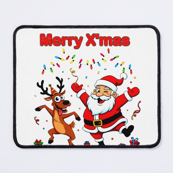 Item preview, Dancing Santa & Reindeer – Festive Christmas Party Design designed and sold by meesub.