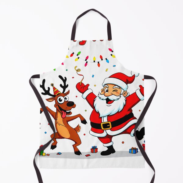 Item preview, Dancing Santa & Reindeer – Festive Christmas Party Design designed and sold by meesub.