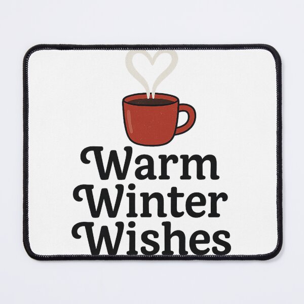 Item preview, Warm Winter Wishes – Cozy Winter Mug Typography Design designed and sold by MIArt Studio.