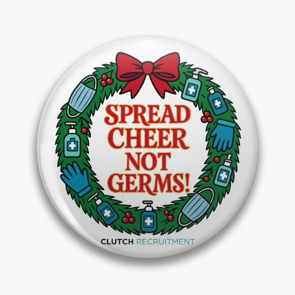 Item preview, Spread Cheer Not Germs Wreath designed and sold by clutchREC.