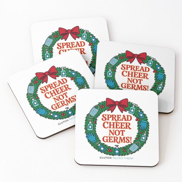 Item preview, Spread Cheer Not Germs Wreath designed and sold by clutchREC.
