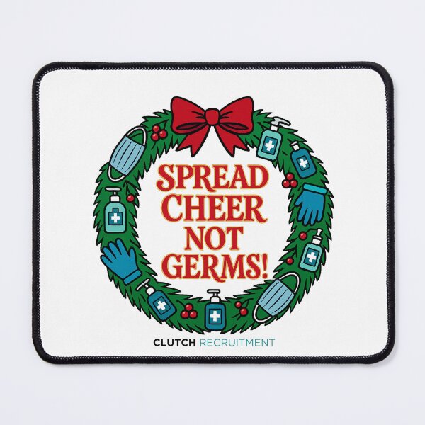 Item preview, Spread Cheer Not Germs Wreath designed and sold by clutchREC.