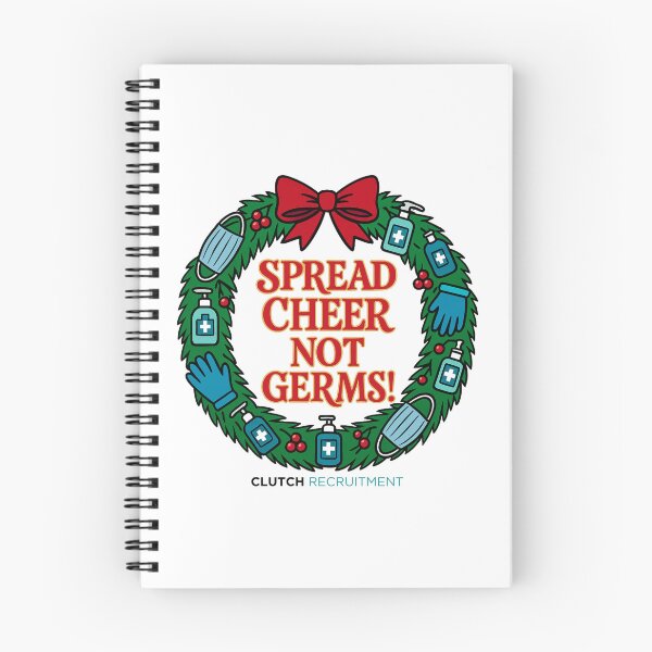 Item preview, Spread Cheer Not Germs Wreath designed and sold by clutchREC.