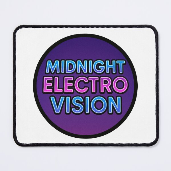 Artikelvorschau, Midnight Electro Vision Aufkleber – Neonviolettes Emblem für elektronische Musik entworfen und verkauft von |TRSSHOP|.