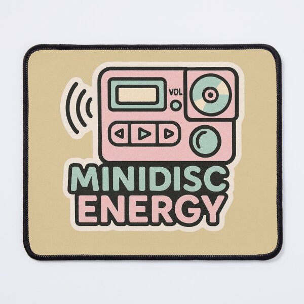 Item preview, Minidisc Energy Sticker – Retro Portable Audio Player Aesthetic designed and sold by |TRSSHOP|.