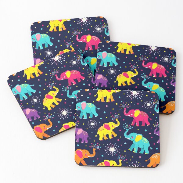 Item preview, ELEPHANTS TOSSING CONFETTI designed and sold by KISHNAY-FASHION.
