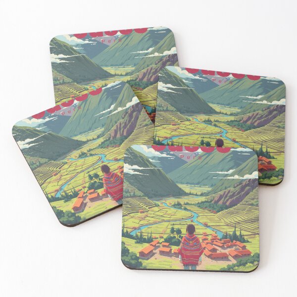 Item preview, Girl Gazing Over Sacred Valley in Pastel Light designed and sold by JacksoonLester.